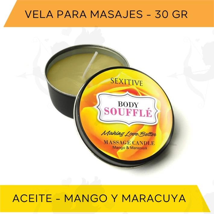 Vela para masajes Mango y Maracuya